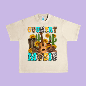 Country Music Western Olivia Urban Heavy Tee Designed By Oliviacreatesart