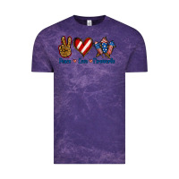 Cloud Purple Peace Love Fireworks Vintage Tee - Jasminsmagicworld