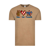 Vintage Coffee Peace Love Fireworks Vintage Tee - Jasminsmagicworld