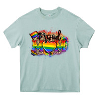 Arona Proud Mom leopard Heavy Core Tee - NancyCooperArtShop