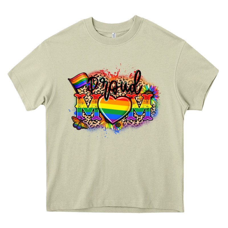 Proud Mom Leopard Heavy Core Tee by NancyCooperArtShop | Teevron