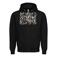 Black zebra pattern background Zipper Hoodie - BarkalooDesign