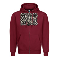 Burgundy zebra pattern background Zipper Hoodie - BarkalooDesign