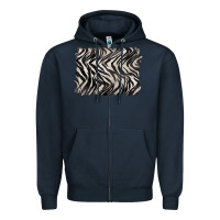 Navy zebra pattern background Zipper Hoodie - BarkalooDesign