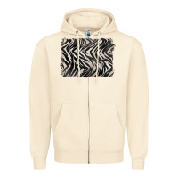 Sandshell zebra pattern background Zipper Hoodie - BarkalooDesign