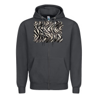 Smoke zebra pattern background Zipper Hoodie - BarkalooDesign