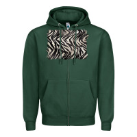 Sports Green zebra pattern background Zipper Hoodie - BarkalooDesign