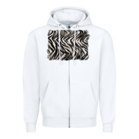 White zebra pattern background Zipper Hoodie - BarkalooDesign