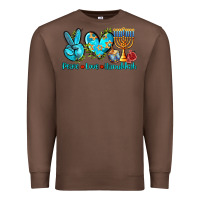 Chestnut peace love hanukkah Premium Sweatshirt - AdoDesignShop
