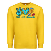 Lemon peace love hanukkah Premium Sweatshirt - AdoDesignShop