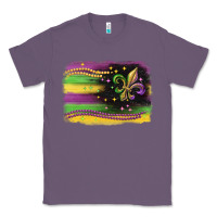 Lavender mardi gras flag Classic Tee - CowGirlArtShop