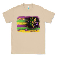 Mushroom mardi gras flag Classic Tee - CowGirlArtShop
