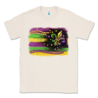 Natural mardi gras flag Classic Tee - CowGirlArtShop