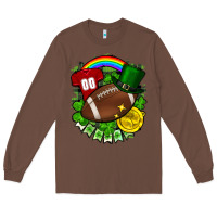 Chestnut St. Patrick's Day American Football Long Sleeve Tee - FaDigitalArtStudio