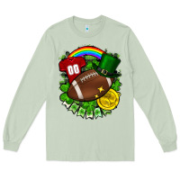 Matcha St. Patrick's Day American Football Long Sleeve Tee - FaDigitalArtStudio