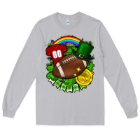 Moon Dust St. Patrick's Day American Football Long Sleeve Tee - FaDigitalArtStudio