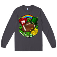 Smoke St. Patrick's Day American Football Long Sleeve Tee - FaDigitalArtStudio