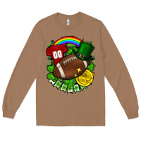 Toasted Coconut St. Patrick's Day American Football Long Sleeve Tee - FaDigitalArtStudio