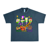 Midnight Navy drink drank drunk mardi gras wine glasses olivia Urban Heavy Tee - OliviaCreatesArt