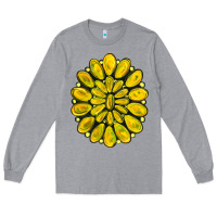 Heather Grey yellow  gemstone jewelny Long Sleeve Tee - RanaPortraitStore