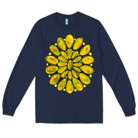 Navy yellow  gemstone jewelny Long Sleeve Tee - RanaPortraitStore