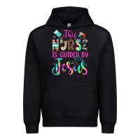 Black this nurse is guided by jesus Urban Hoodie - JahusDesignShop
