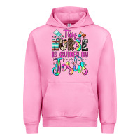 Fuchsia Pink this nurse is guided by jesus Urban Hoodie - JahusDesignShop