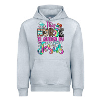 Heather Grey this nurse is guided by jesus Urban Hoodie - JahusDesignShop