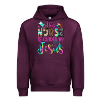 Mauve Wine this nurse is guided by jesus Urban Hoodie - JahusDesignShop