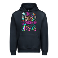 Navy this nurse is guided by jesus Urban Hoodie - JahusDesignShop