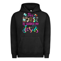 Pigment Black this nurse is guided by jesus Urban Hoodie - JahusDesignShop