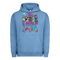 Pigment Pebble Blue this nurse is guided by jesus Urban Hoodie - JahusDesignShop