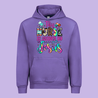 This Nurse Is Guided By Jesus Urban Hoodie Designed By Jahusdesignshop