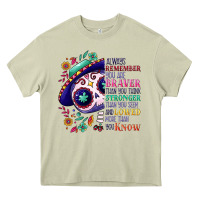 Mossy You are braver than you think sugar skull Heavy Core Tee - NancyCooperArtShop