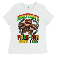Juneteenth Free Ish Since 1865 Ladies Tee | Teevron