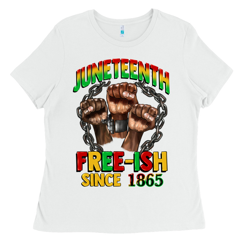 Juneteenth Free Ish Since 1865 Ladies Tee by CowGirlArtShop | Teevron