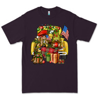 Christmas Army Gnomes Truck 4th Of July Premium Tee | Teevron