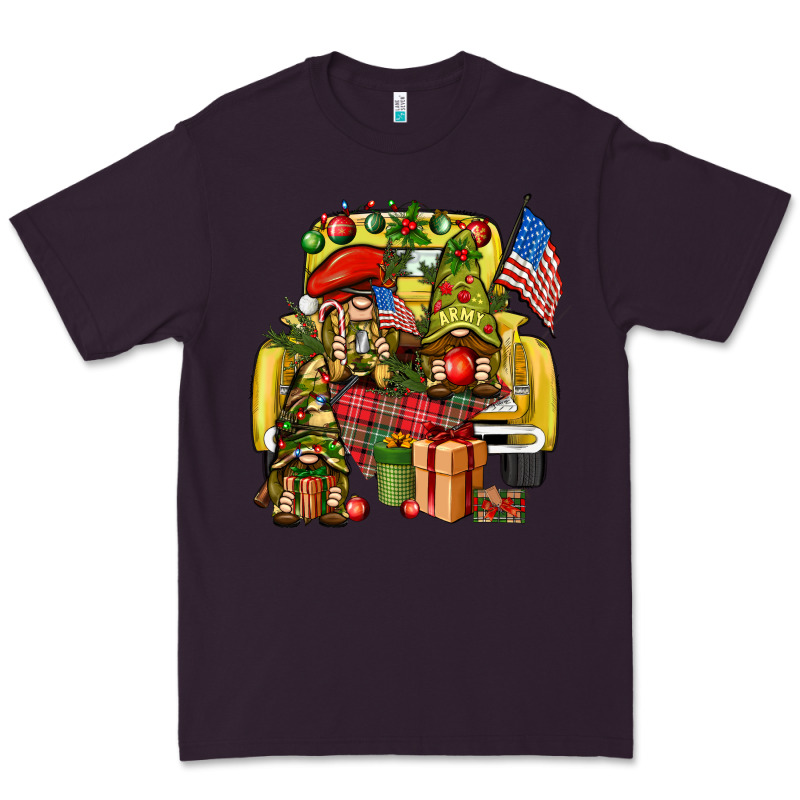 Christmas Army Gnomes Truck 4th Of July Premium Tee by HowdyJamesFarm | Teevron