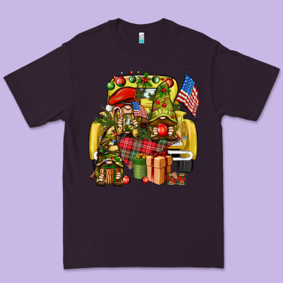 Christmas Army Gnomes Truck 4th Of July Premium Tee Designed By Howdyjamesfarm