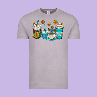 Jesus Coffee Cups Vintage Tee Designed By Oliviacreatesart