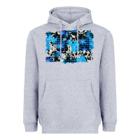 Heather Grey westerb cowhide winter background Heavyweight Hoodie - AdoDesignShop
