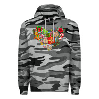 Slate Camo merry Christmas heart Premium Hoodie - CowhideDigitalArt