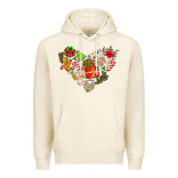 Tofu merry Christmas heart Premium Hoodie - CowhideDigitalArt