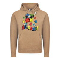 Vintage Coffee Au-some! Autism puzzle dabbing Vintage Hoodie - FaDigitalArtStudio