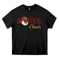 Black african american santa claus Heavy Core Tee - RanaPortraitStore