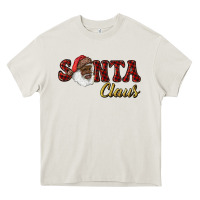African American Santa Claus Heavy Core Tee | Teevron