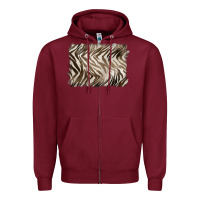 Burgundy brown zebra pattern background Zipper Hoodie - BarkalooDesign