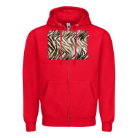 Red brown zebra pattern background Zipper Hoodie - BarkalooDesign