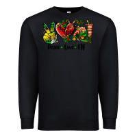 Black peace love  elf Premium Sweatshirt - AdoDesignShop
