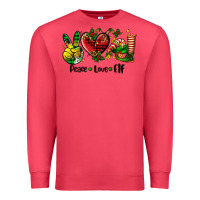 Cardinal peace love  elf Premium Sweatshirt - AdoDesignShop